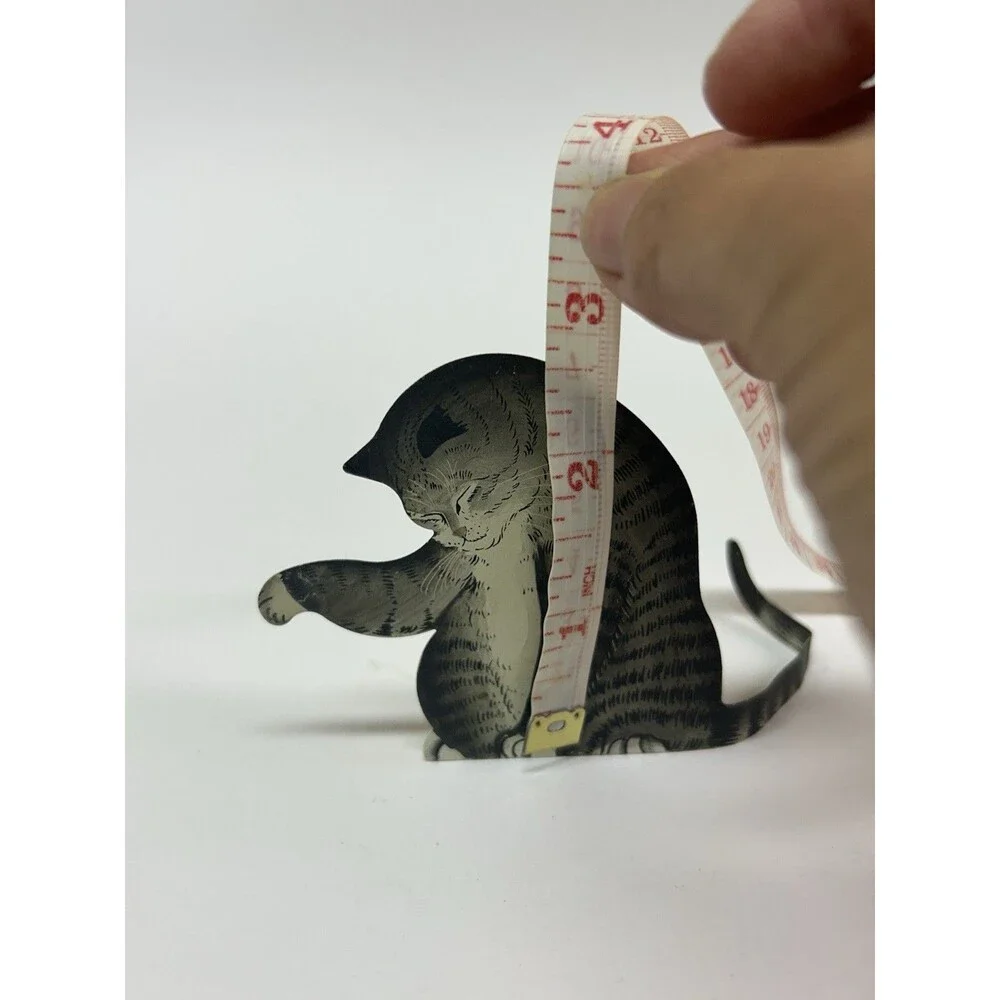 Kitty Ohio Wholesale Cute Cat Bendable Tail Vintage Rare Cottage Core Metal